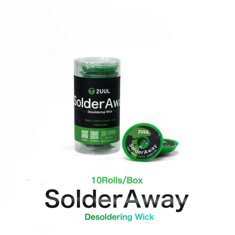 2UUL DW11 SolderAway Desoldering Wick 2015 10Rolls/BOX