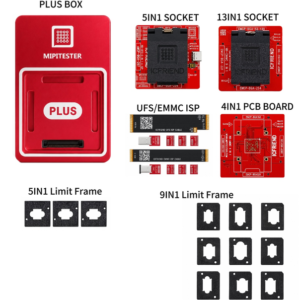 MiPi Plus Box + NB-UFS-5IN1 (254 / 153 / 297) Adapter + NB-EMMC-13-in-1 Adapter + 4-in-1 PCB Board + ISP Cable