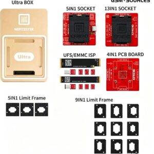 MiPi Ultra Box + NB-UFS-5IN1 (254 / 153 / 297) Adapter + NB-EMMC-13-in-1 Adapter + 4-in-1 PCB Board + ISP Cable