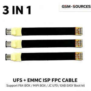 EMMC + UFS ISP Cable (3-Piece / Set) for Flash 64 UFS & EMMC ISP V2 Adapter